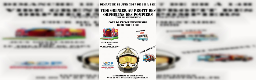 Vide grenier au profit des orphelins des pompiers