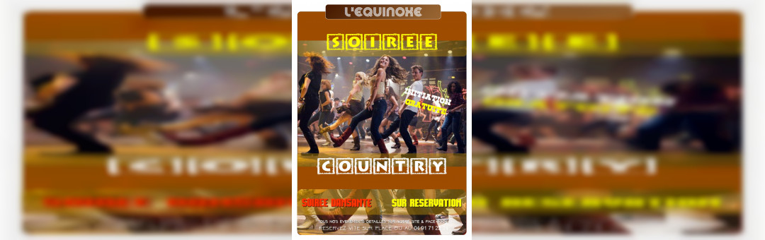 SOIREE DANSANTE COUNTRY, DANSE LINE, INITIATION