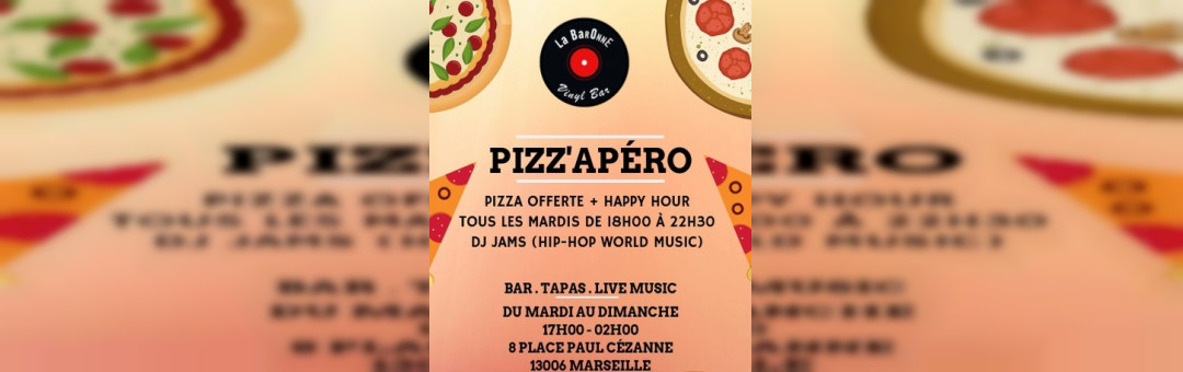 Tous les mardis, La Baronne t’offre la pizza de 18h à 22h30