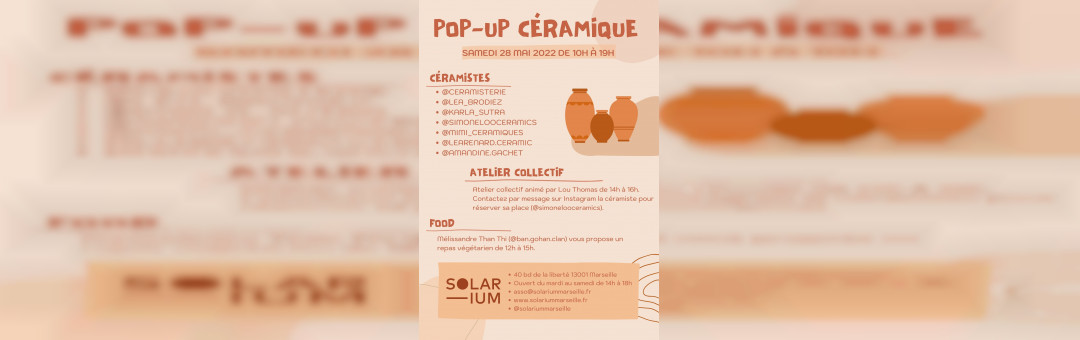 Pop-Up Céramique