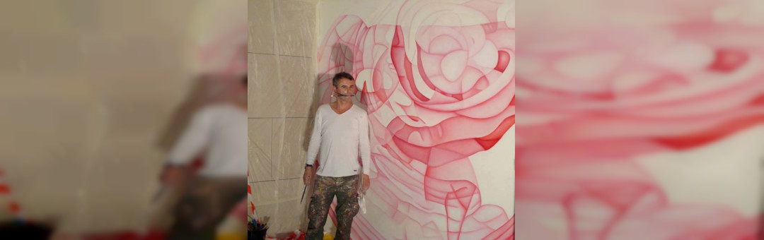 Fresque délicieusement sinueuse de l’artiste Guillaume Bottazzi à Marseille Prado
