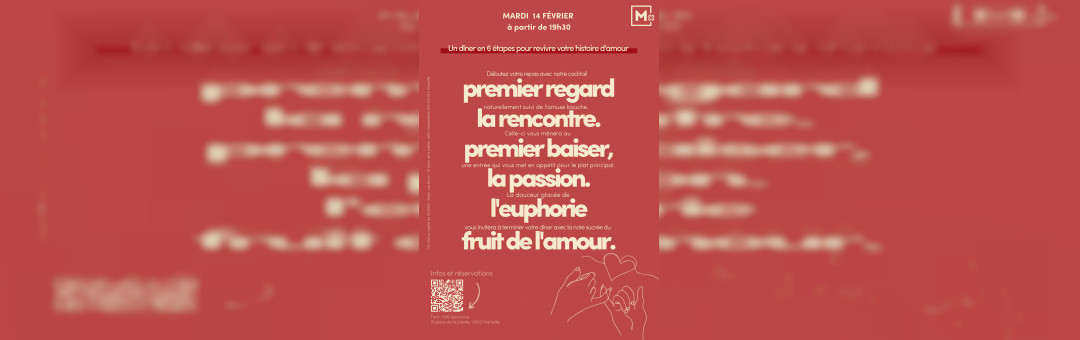 Un menu en 6 temps pour la St-Valentin – Mx Marseille