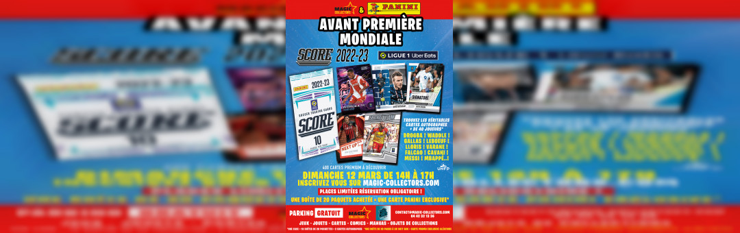 Cartes PANINI Première Mondiale Aubagne – Provence