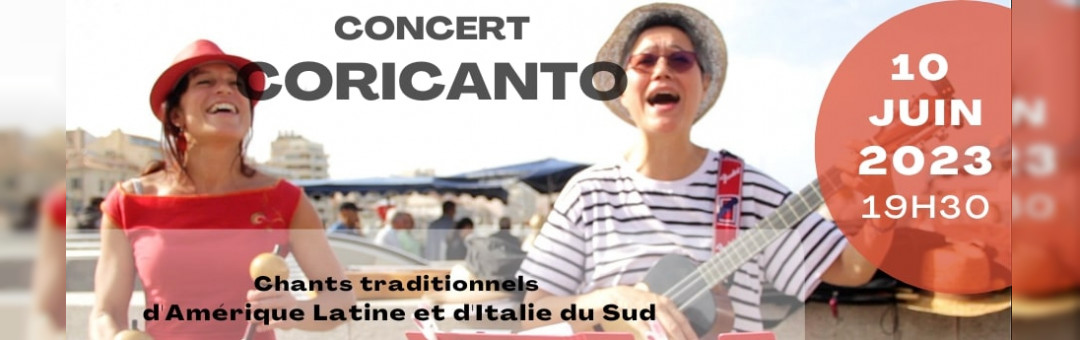 Concert du duo Coricanto – Chants traditionnels d’Amérique Latine et d’Italie du Sud