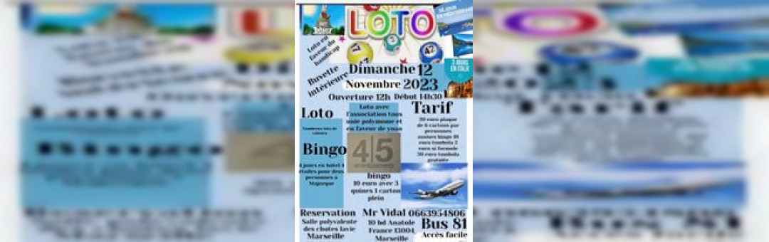 GRAND LOTO DE LASSOCIATION TOUS UNIE