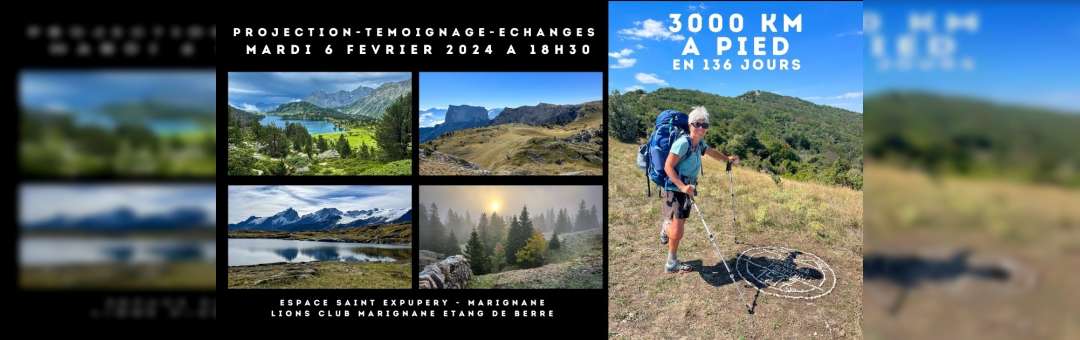 3000 km à pied à travers la France – Projection Témoignage