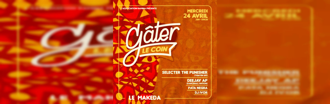 GATER LE COIN #3 SOIREE DE SOUTIEN A RAMINA