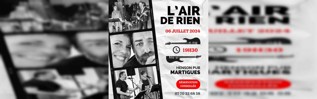 Chanson française à Martigues le 6 juillet