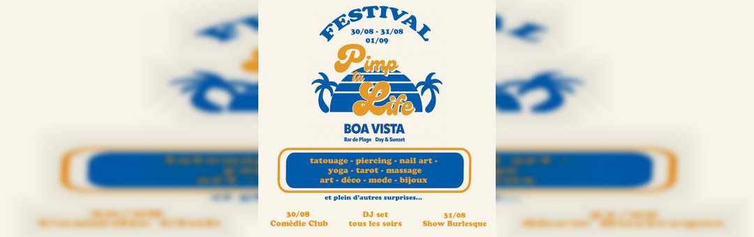 Pimp Ta Life => marché de créateur sur la plage