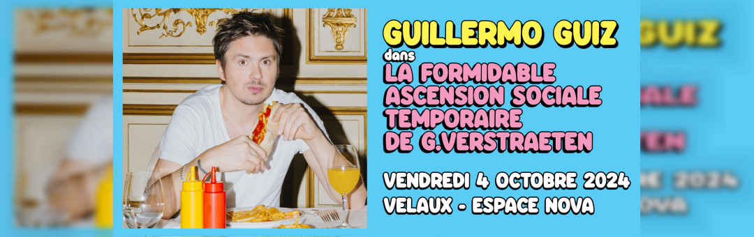 Guillermo Guiz le 4 octobre à L’Espace Nova