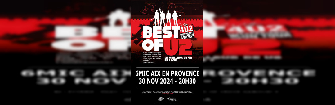 BEST OF U2 with 4U2 ON TOUR