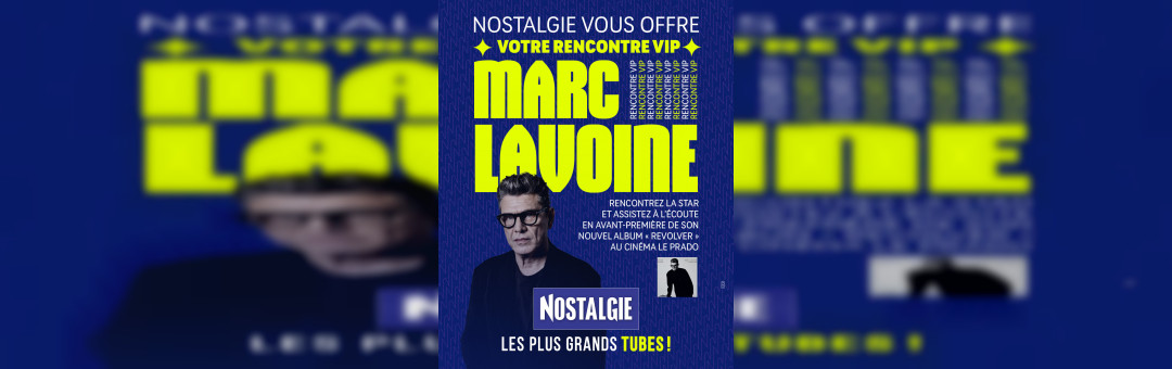 Ecoutez en avant première le nouvel album de Marc Lavoine à ses cotés