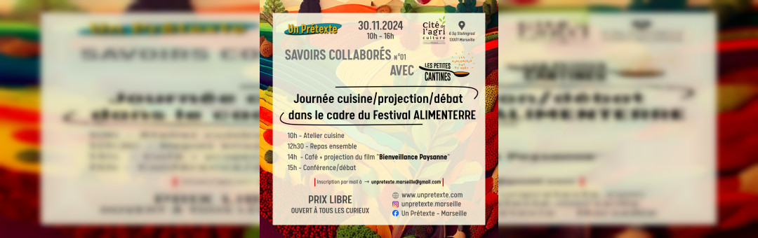 Journée cuisine/projection/conférence – festival ALIMENTERRE