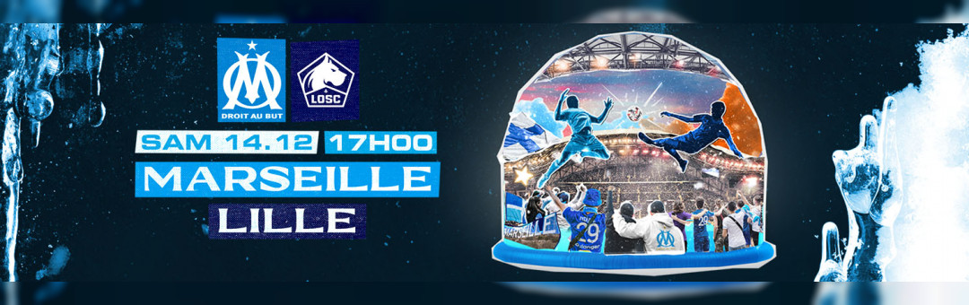 OM-Lille samedi 14 décembre à 17 heures