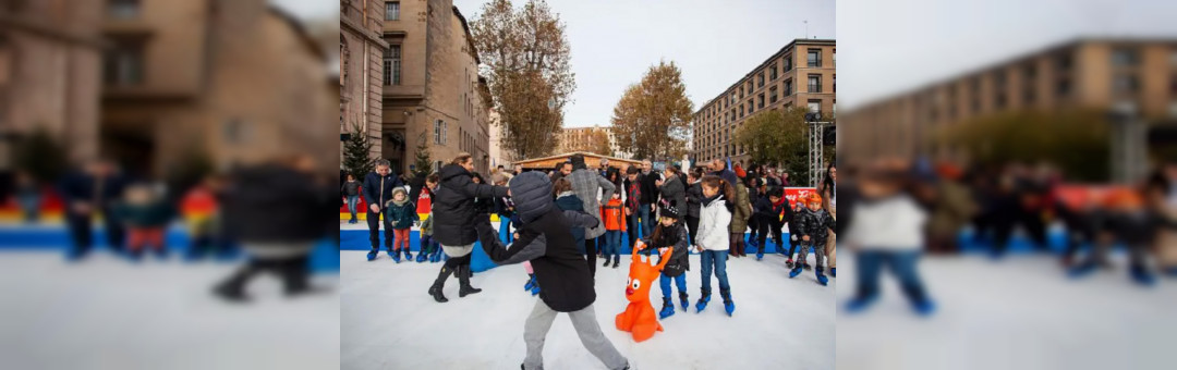 Patinoire et piste de luge