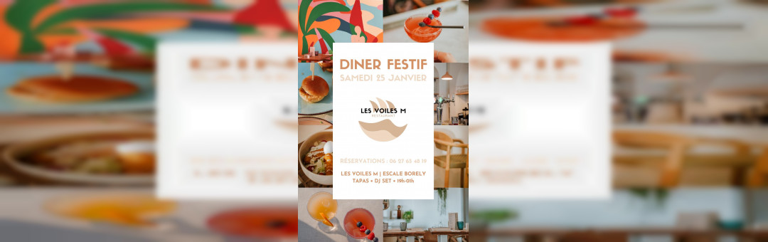 Les Voiles M – Diner festif 25 Janvier