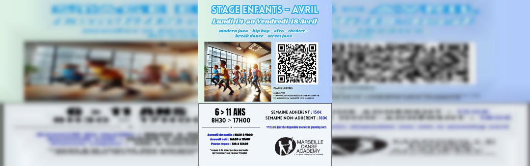 Stage danse enfants vacances d’avril