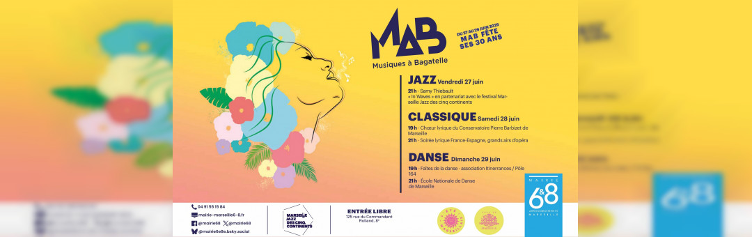MAB 2025 – 30 ans de Musique à Bagatelle : un anniversaire exceptionnel !