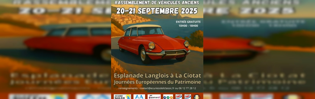 20-21 septembre, Fête de l’Automobile à La Ciotat !