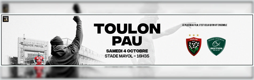 Top 14 le RCT reçoit la section Paloise