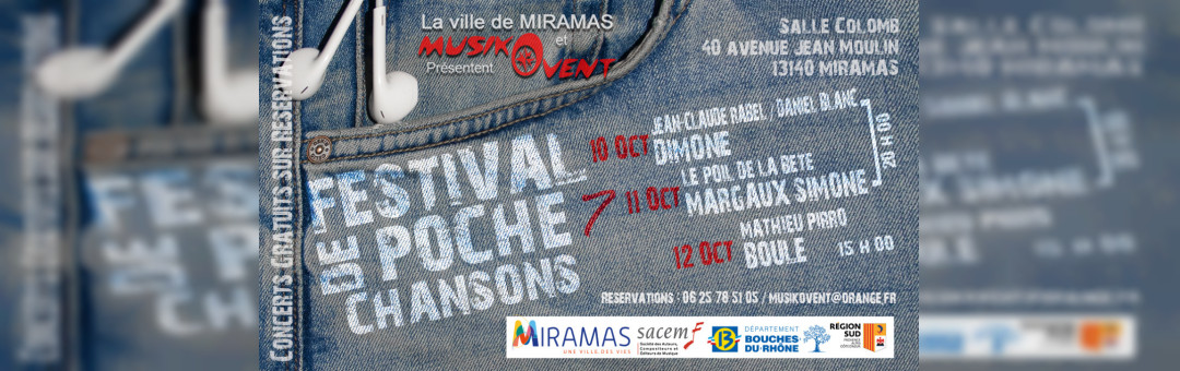 Festival de poche : La chanson française à l’honneur à Miramas