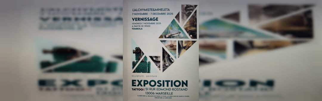 Le Tattoo Art Club Galerie expose les œuvres de   L’ ALCHYMISTE et  MINELETA