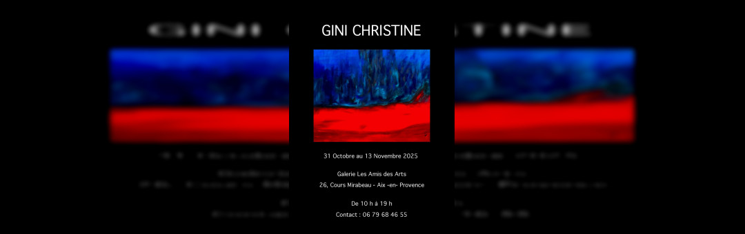 Christine Gini aux Amis des Arts Cour Mirabeau à Aix !