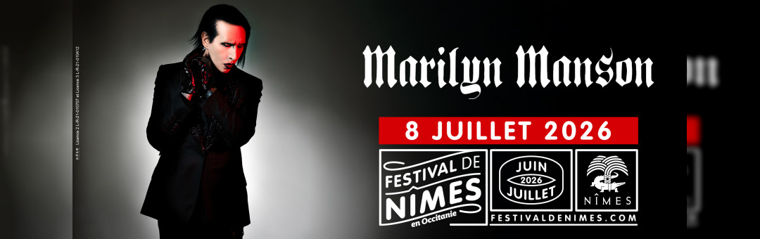 Marilyn Manson au festival de Nîmes