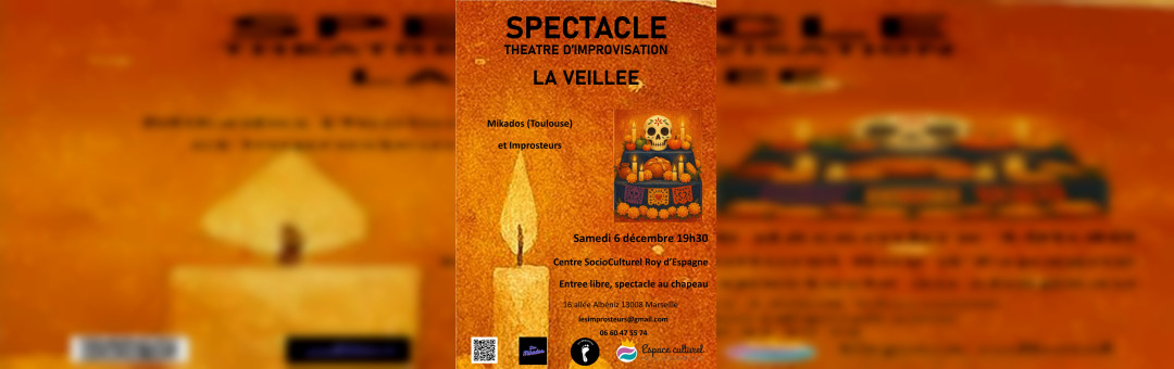 Spectacle d’impro gratuit, samedi 6 decembre 19h30, 13008
