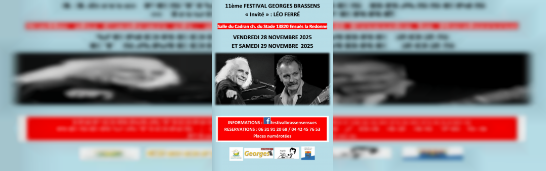 Festival Georges Brassens au Cadran à Ensuès