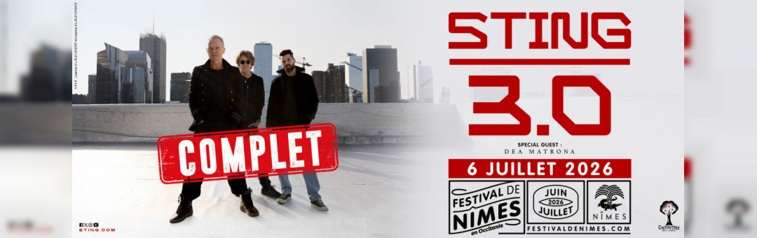 Sting au festival de Nîmes – Complet