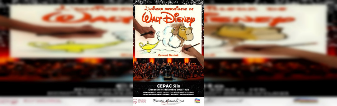L’univers merveilleux de Walt Disney – Concert Dessiné