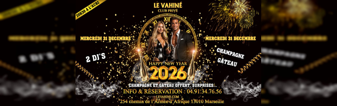 Soiree Nouvel An Le Vahiné Club