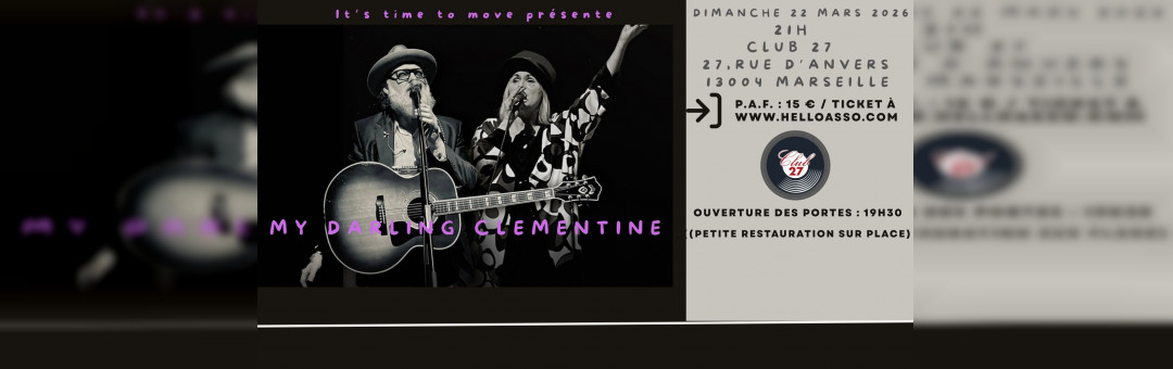 CONCERT « MY DARLING CLEMENTINE » ( Country-Folk-Soul-Americana-Blues- Pop)