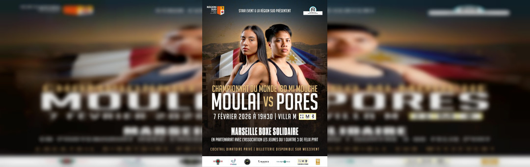 CHAMPIONNAT DU MONDE IBO MI-MOUCHE – ROMANE MOULAI (FRA) FACE À ALTHEA SHINE PORES (PHI)