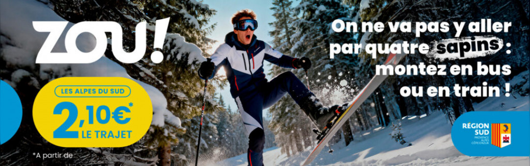 Zou ! La neige en bus, la neige en train
