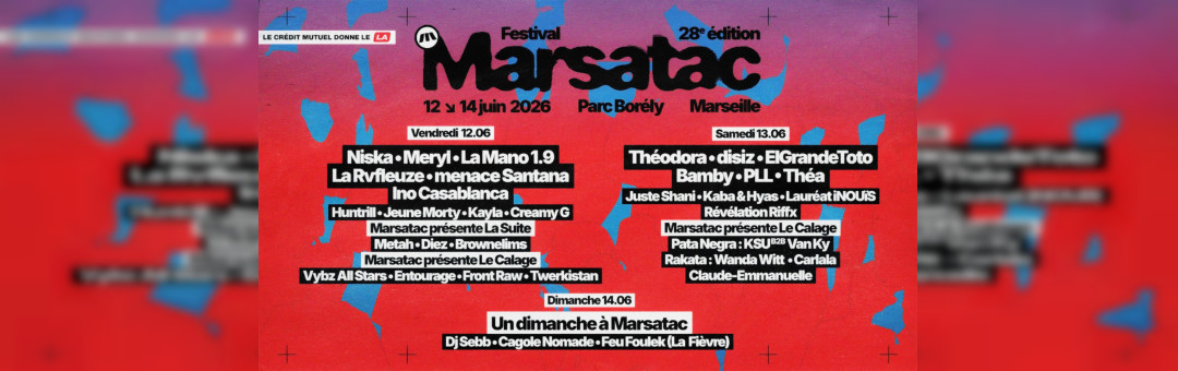 Marsatac  2026 – 28e édition