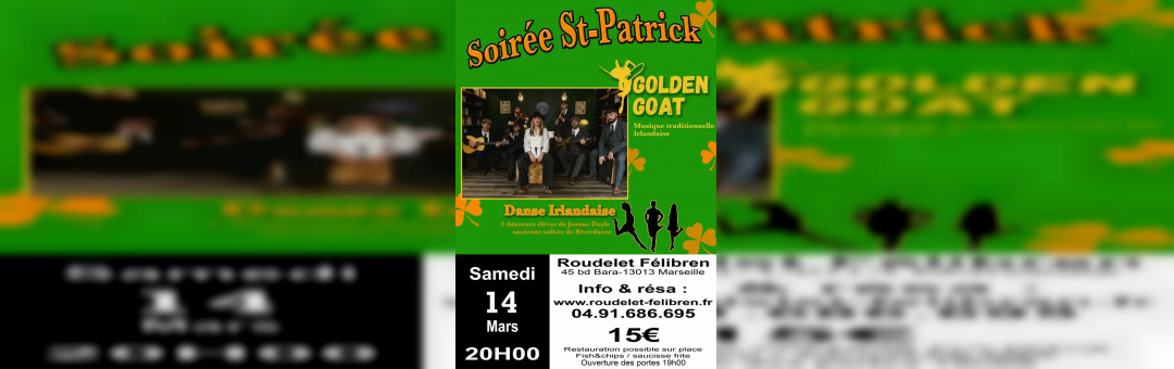Soirée Saint Patrick au Roudelet Felibren