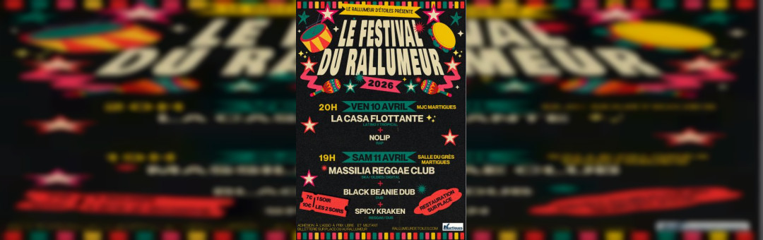 Festival des 10 ans du Rallumeur d&rsquo;étoiles à Martigues