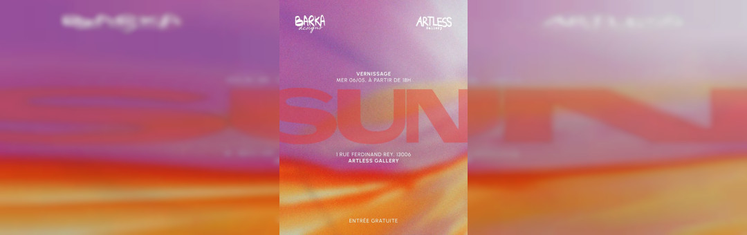 Vernissage de l’exposition de peintures SUN de Barka designs