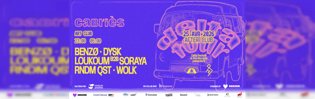 Delta Tour à Cabriès After club à l&rsquo;Art Club