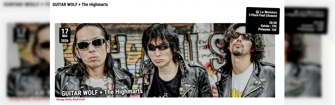 GUITAR WOLF + The Highmarts