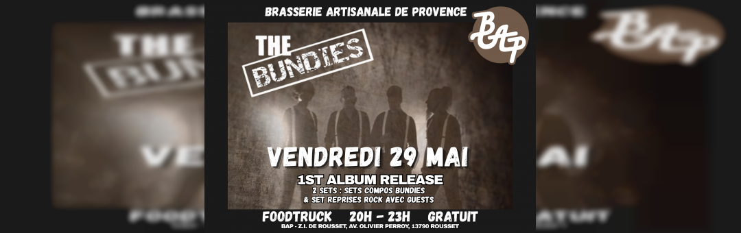 Concert Rock : The Bundise à la Brasserie artisanale de Provence !