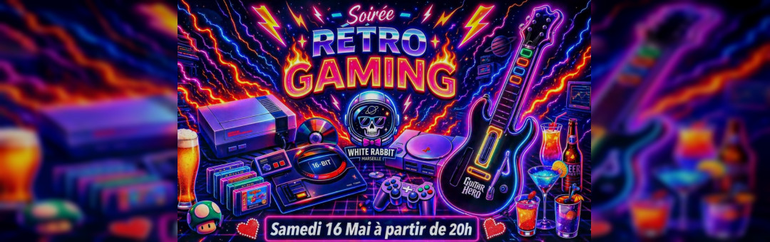Soirée Rétro Gaming au White rabbit