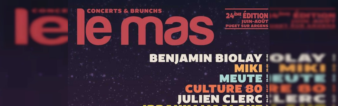 Benjamin Biolay en concert au Mas des Escarvatiers