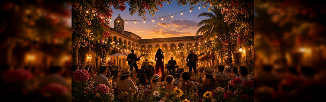 Fête de la musique: brasero et concert dans le patio du Cloître !