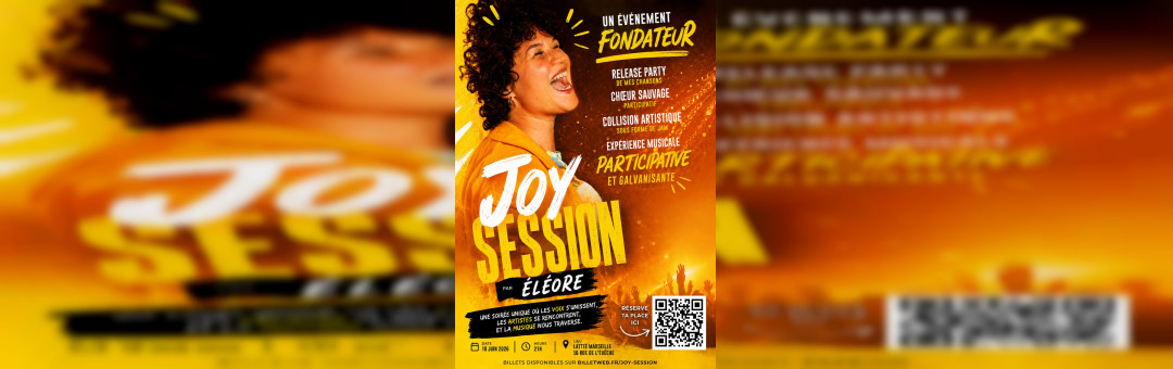 Concert participatif : JOY SESSION par Eléore – Pop Soul Solaire