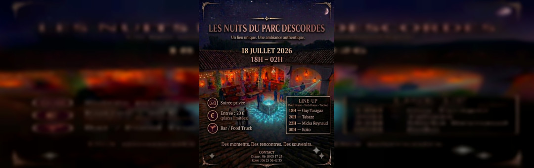 Les Nuits du Parc Descordes