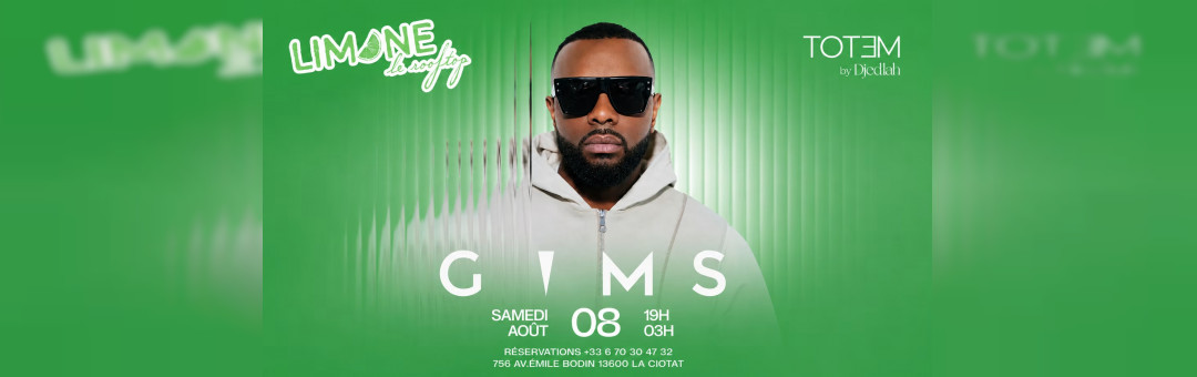 Gims en showcase au Limone Rooftop La Ciotat !