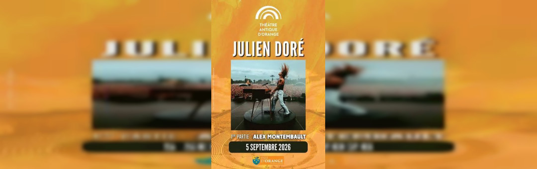 Julien Doré au Théâtre Antique d&rsquo;Orange